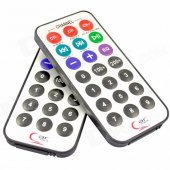 Microcontroller / MP3 / IR Remote Controllers - Black (1 x CR2025 / 2 PCS)