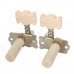 William Tri-Heads Folk / Classical String Tuning Peg Tuners - Silver + Beige (2 PCS) William Tri-Heads Folk / Classical String Tuning Peg Tuners - Silver + Beige (2 PCS)