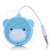 AOPU A-30 Bear Style Single-Channel Mini Speaker - Blue + White AOPU A-30 Bear Style Single-Channel Mini Speaker - Blue + White