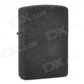 Stylish Frosted Surface Fluid Fuel Lighter - Black