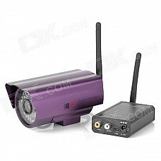 P56 Wireless Audio Video Transmitter Kit w/ Camera / Antennas - Black + Purple P56 Wireless Audio Video Transmitter Kit w/ Camera / Antennas - Black + Purple
