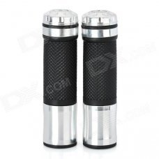 Universal Motorcycle Handle Grip - Silver + Black (2 PCS) Universal Motorcycle Handle Grip - Silver + Black (2 PCS)