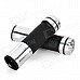 Universal Motorcycle Handle Grip - Silver + Black (2 PCS) Universal Motorcycle Handle Grip - Silver + Black (2 PCS)