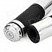 Universal Motorcycle Handle Grip - Silver + Black (2 PCS) Universal Motorcycle Handle Grip - Silver + Black (2 PCS)