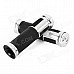 Universal Motorcycle Handle Grip - Silver + Black (2 PCS) Universal Motorcycle Handle Grip - Silver + Black (2 PCS)