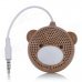 AOPU A-30 Bear Style Single-Channel Mini Speaker - Brown + White AOPU A-30 Bear Style Single-Channel Mini Speaker - Brown + White