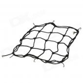 Motorcycle Elastic + Iron Mesh Helmet Cargo Net Luggage - Black