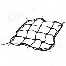 Motorcycle Elastic + Iron Mesh Helmet Cargo Net Luggage - Black