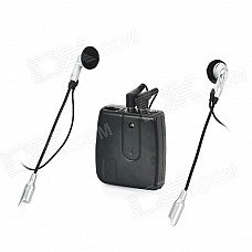 Motorcycle Helmet Headset Interphone 2-Way Intercom - Black (2 x AAA) Motorcycle Helmet Headset Interphone 2-Way Intercom - Black (2 x AAA)