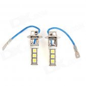 SENCART H3 6.5W 585lm 13-SMD 5060 LED White Light Car Fog Light Lamp (2 PCS / 12V)