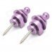 ZEA-J005V Zinc Alloy Guitar Strap Locks - Purple (2 PCS / Size S)