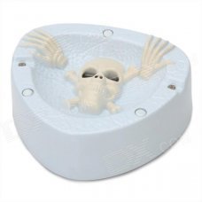 Scary Coughing & Screaming Ashtray - White (2 x AA)