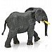 Decorative Hardworking Resin Elephant Toy - Grey + Yellow
