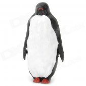 Decorative Cute Resin Penguin Toy - Black + White