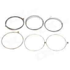 William Steel Strings Set for Electric Guitar - Silver (6 PCS) William Steel Strings Set for Electric Guitar - Silver (6 PCS)