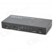 1080p 4-Port HDMI Input to HDMI + Optical/Coaxial Audio Output Converter (100~240V AC)