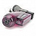 HONEST Windproof Plastic Butane Jet Torch Lighter - Transparent Purple Red + Grey