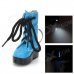 Creative Boot Style Windproof Butane Jet Lighter w/ Keychain / LED - Blue + Black