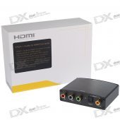 1080p HD Component Video + Coaxial/Optical Toslink Digital Audio to HDMI Converter (100~240V AC)