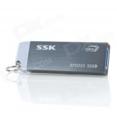 SSK FD223 High Speed USB 3.0 Flash Drive - Black + Silver (32GB)
