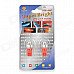 T10 1.5W 115lm 5-SMD 5050 LED Red Light Motorcycle Instrument Lamp - Red + White (12V / 2 PCS) T10 1.5W 115lm 5-SMD 5050 LED Red Light Motorcycle Instrument Lamp - Red + White (12V / 2 PCS)