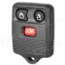 LX008 Replacement 3-Button Car Remote Key Case Shell for Ford - Black LX008 Replacement 3-Button Car Remote Key Case Shell for Ford - Black