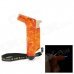 Cool Zinc Alloy Butane Jet Torch Lighter with Cap - Orange