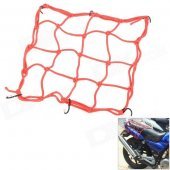 Elastic Baggage Band Helmet Net Holder for Motorcycle - Red