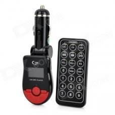 FM101 1" LCD Car MP3 Player FM Transmitter with Remote Controller - Black + Red (12V) FM101 1" LCD Car MP3 Player FM Transmitter with Remote Controller - Black + Red (12V)