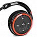 AX-610 Bluetooth V2.1+EDR Stereo Headset Headphones with Microphone - Black + Red