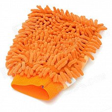 E23 Chenille Fiber Car Washing Gloves - Orange E23 Chenille Fiber Car Washing Gloves - Orange