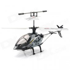 Rechargeable 4-CH IR Remote Controlled R/C Helicopter w/ Gyro - Black + Silver + White Rechargeable 4-CH IR Remote Controlled R/C Helicopter w/ Gyro - Black + Silver + White