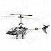 Rechargeable 4-CH IR Remote Controlled R/C Helicopter w/ Gyro - Black + Silver + White Rechargeable 4-CH IR Remote Controlled R/C Helicopter w/ Gyro - Black + Silver + White