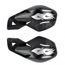 MP043 Cool Windproof Motorcycle Handlebar Guard Protector - Black + Silver (2 PCS) MP043 Cool Windproof Motorcycle Handlebar Guard Protector - Black + Silver (2 PCS)
