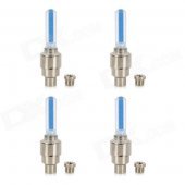 0.05W 5.2lm LED Blue Silver Light Decoration Lamp for Car Tire Valve (3 x L1130 / 4 PCS)
