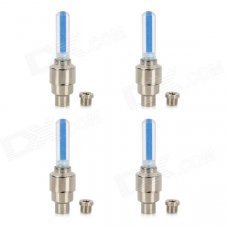 0.05W 5.2lm LED Blue Silver Light Decoration Lamp for Car Tire Valve (3 x L1130 / 4 PCS) 0.05W 5.2lm LED Blue Silver Light Decoration Lamp for Car Tire Valve (3 x L1130 / 4 PCS)