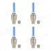 0.05W 5.2lm LED Blue Silver Light Decoration Lamp for Car Tire Valve (3 x L1130 / 4 PCS) 0.05W 5.2lm LED Blue Silver Light Decoration Lamp for Car Tire Valve (3 x L1130 / 4 PCS)