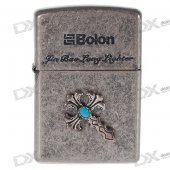 Weathered-Look Bolon Oil Lighter (Cross)