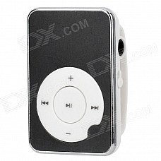 Aluminum Alloy Panel MP3 Player w/ TF - Black + White Aluminum Alloy Panel MP3 Player w/ TF - Black + White