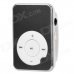 Aluminum Alloy Panel MP3 Player w/ TF - Black + White Aluminum Alloy Panel MP3 Player w/ TF - Black + White
