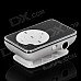 Aluminum Alloy Panel MP3 Player w/ TF - Black + White Aluminum Alloy Panel MP3 Player w/ TF - Black + White
