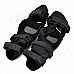 AMT-YW058 Motorcycle Sports Knee Pad Guard - Black (Pair)