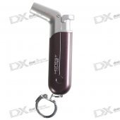 Honest Double-Flame Butane Jet Torch Lighter Keychain (Assorted Color)