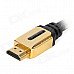 Jinsanjiao JB-H405 HDMI 1.4 Male to Male Cable - Black + Golden (170cm)