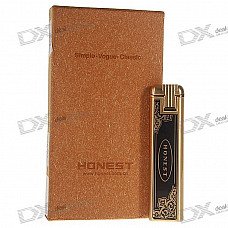 Honest Stylish Windproof Butane Lighter with Protective Hard Case