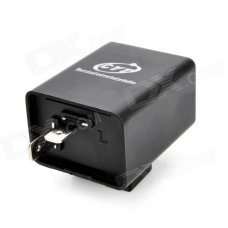 CYT Plastic Electric Buzzing Flasher for Motorcycle - Black CYT Plastic Electric Buzzing Flasher for Motorcycle - Black