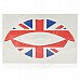 YG-1 Fashionable the Union Jack Pattern Temporary Lip Tattoos Stickers - Red + Blue + White YG-1 Fashionable the Union Jack Pattern Temporary Lip Tattoos Stickers - Red + Blue + White