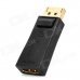 DisplayPort Male to HDMI Female Adapter - Black + Golden DisplayPort Male to HDMI Female Adapter - Black + Golden