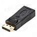 DisplayPort Male to HDMI Female Adapter - Black + Golden DisplayPort Male to HDMI Female Adapter - Black + Golden