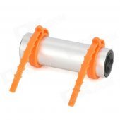Stylish Waterproof MP3 Player w/ FM - Silver + Orange (4GB)